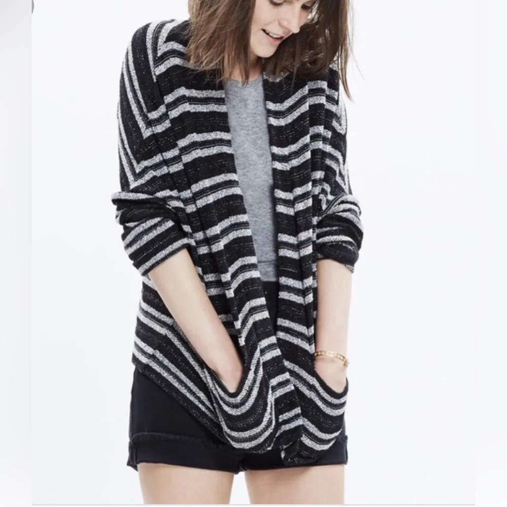 Madewell Striped Open Cardigan - Size XS/S
